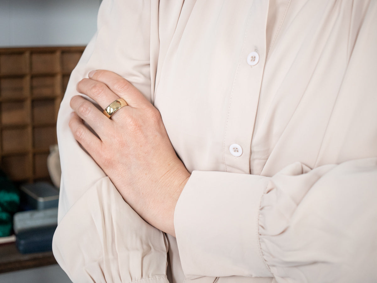 Large Wide Men's Wedding Band