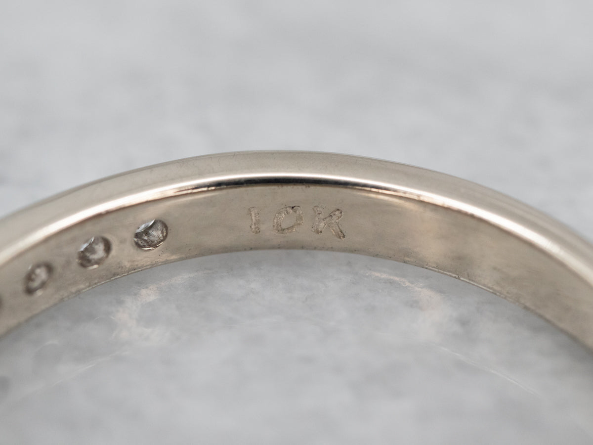 Channel Set Diamond Wedding Band