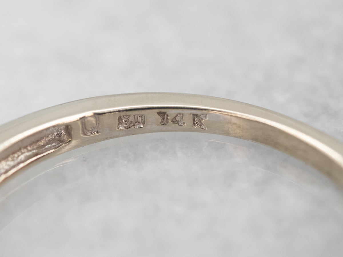 White Gold Channel Set Diamond Wedding Band