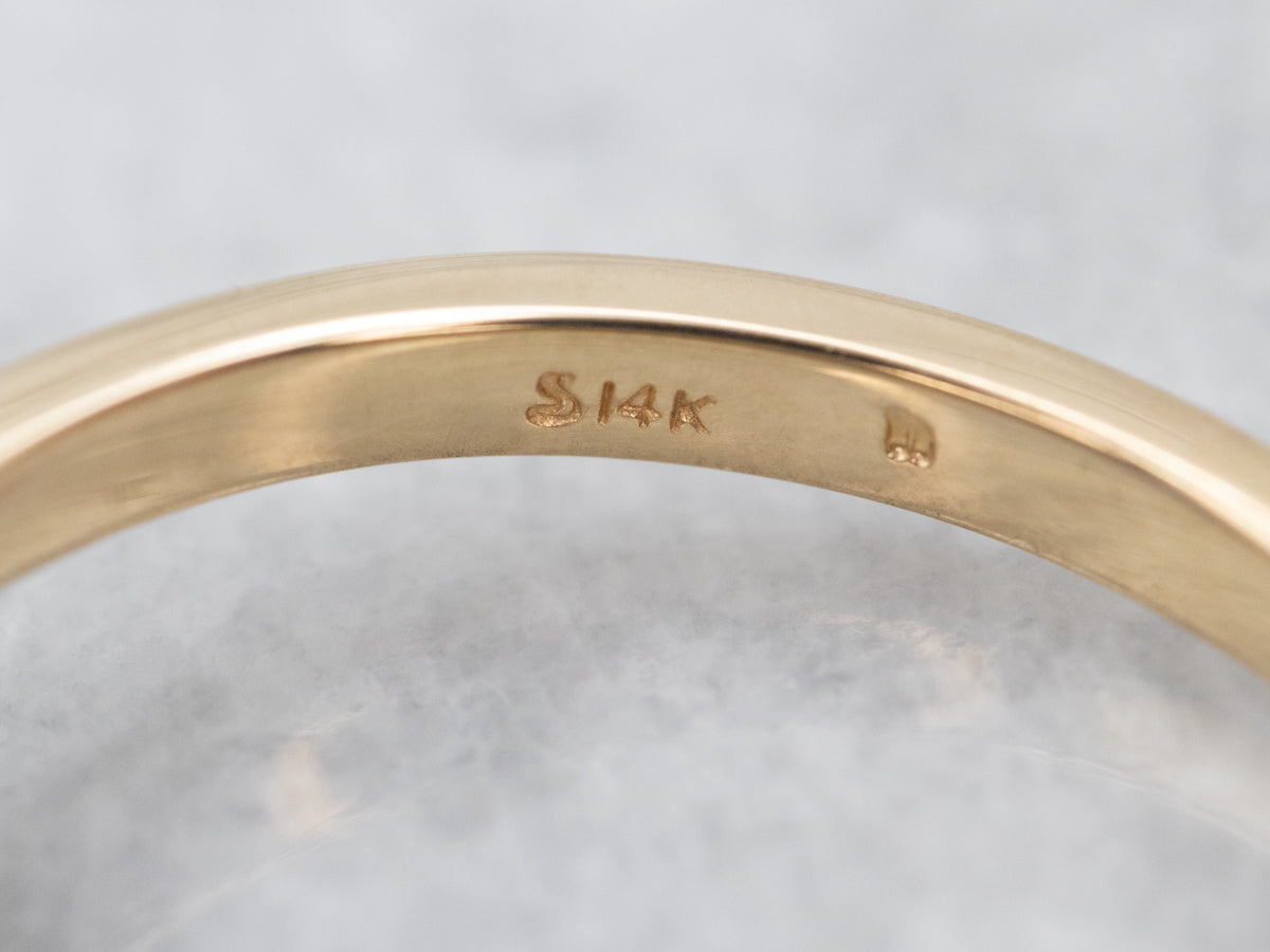 Vintage Purple Sapphire and Diamond Engagement Ring