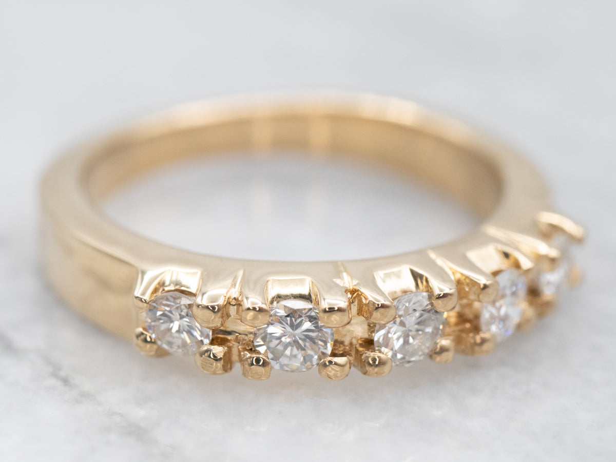 Yellow Gold Diamond Wedding Band