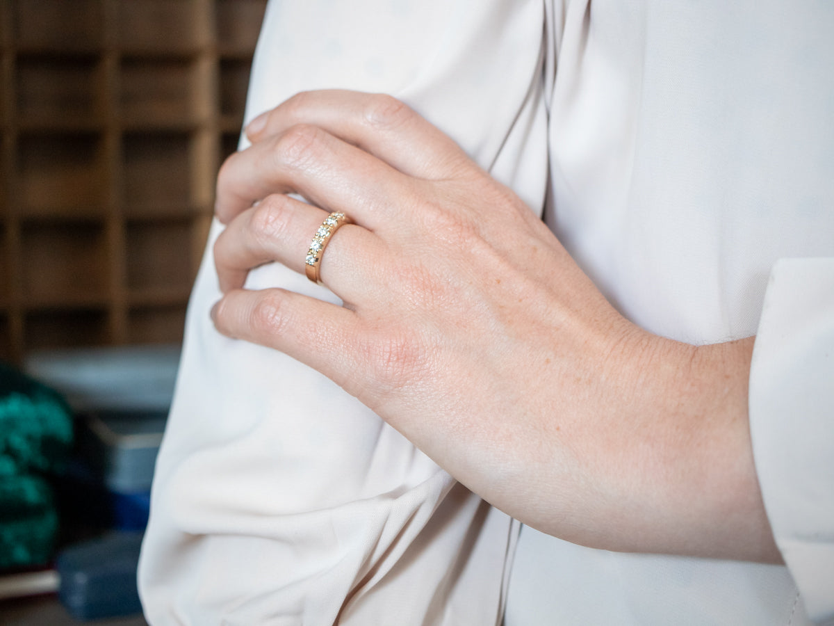 Yellow Gold Diamond Wedding Band