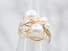 Stunning Pearl Cluster Bypass Ring