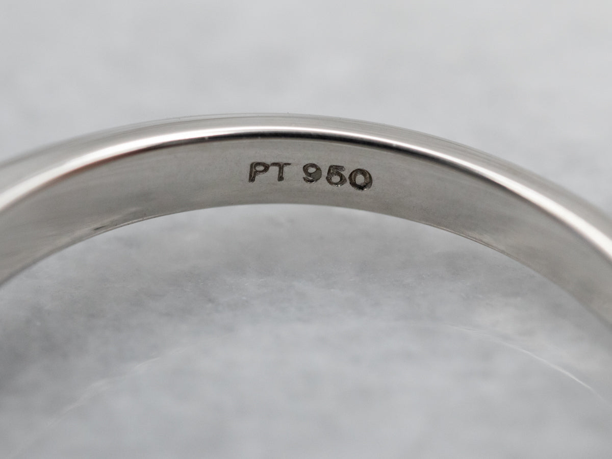 Sweetest Platinum Sapphire Solitaire Engagement Ring