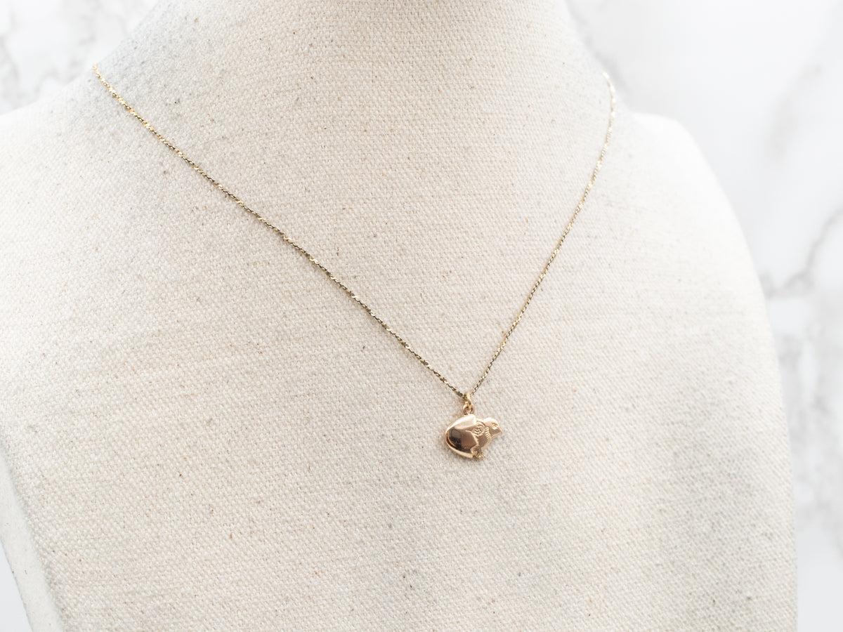 Hatching Chick Gold Charm