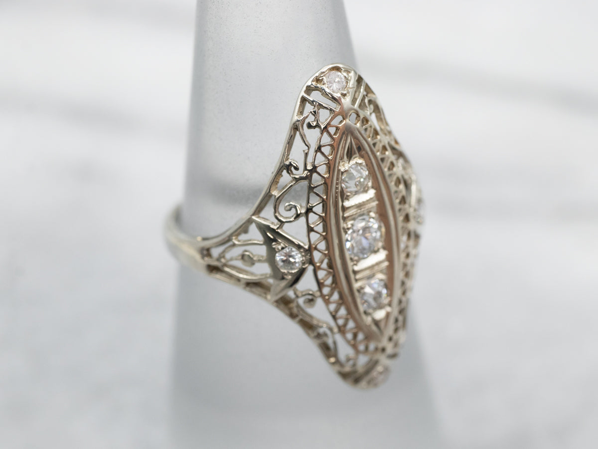 Real Dinner Rings Gorgeous Diamond Dinner Ring - Market Square Jewelers