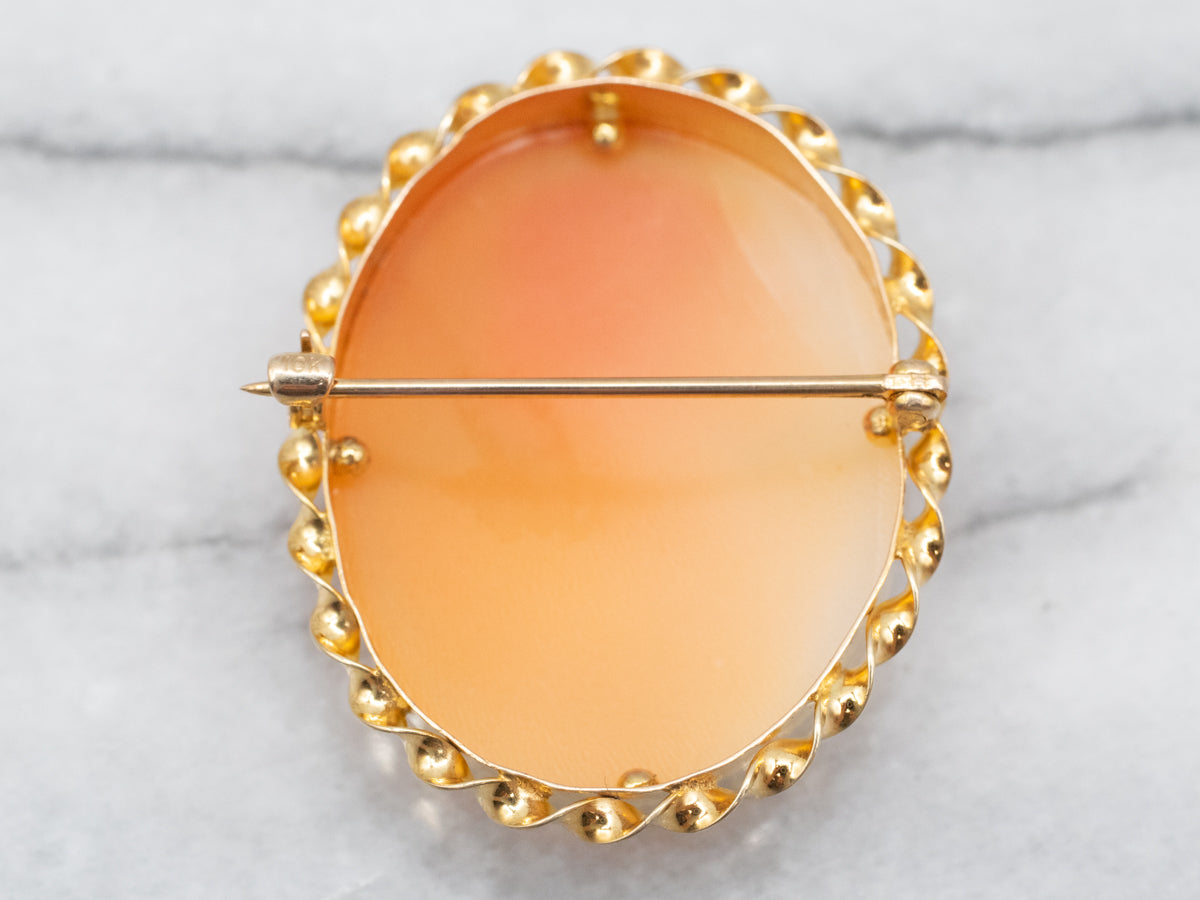 Crafted Cameo Brooch