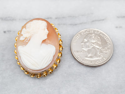 Crafted Cameo Brooch