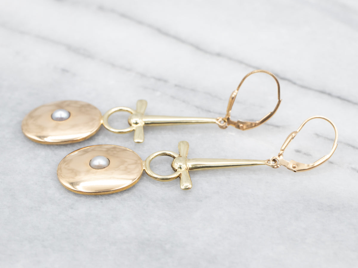 Sweet Drop Earrings with Pearl Accents