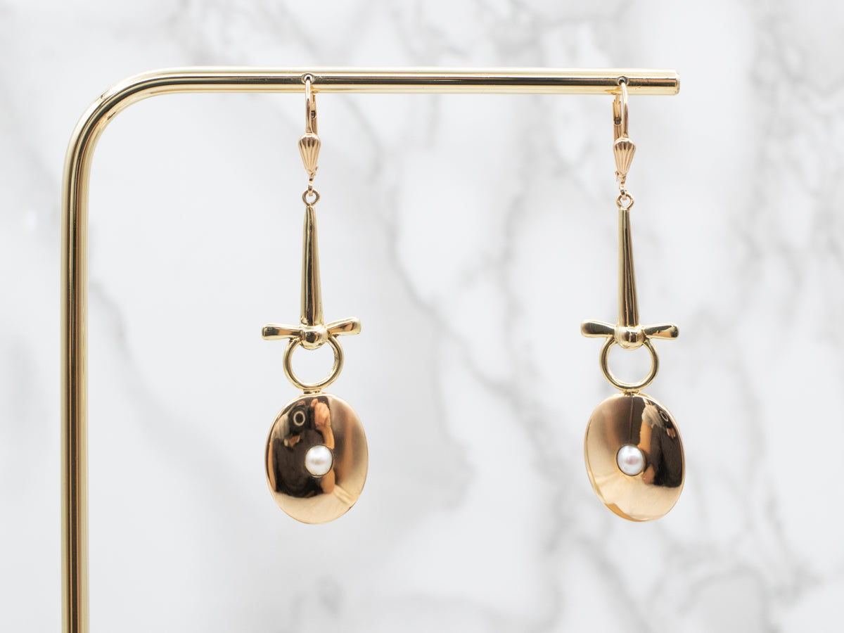 Sweet Drop Earrings with Pearl Accents