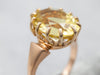 Victorian Rose Gold Heliodor Beryl Ring