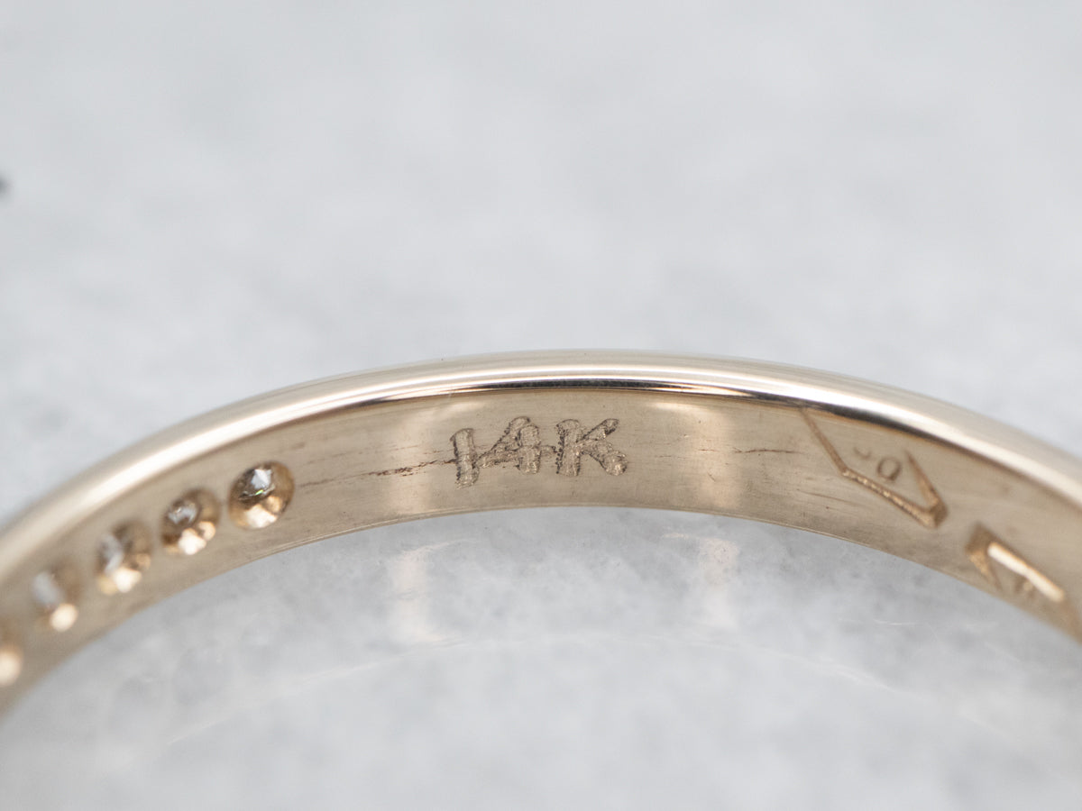 Gold Channel Set Diamond Band