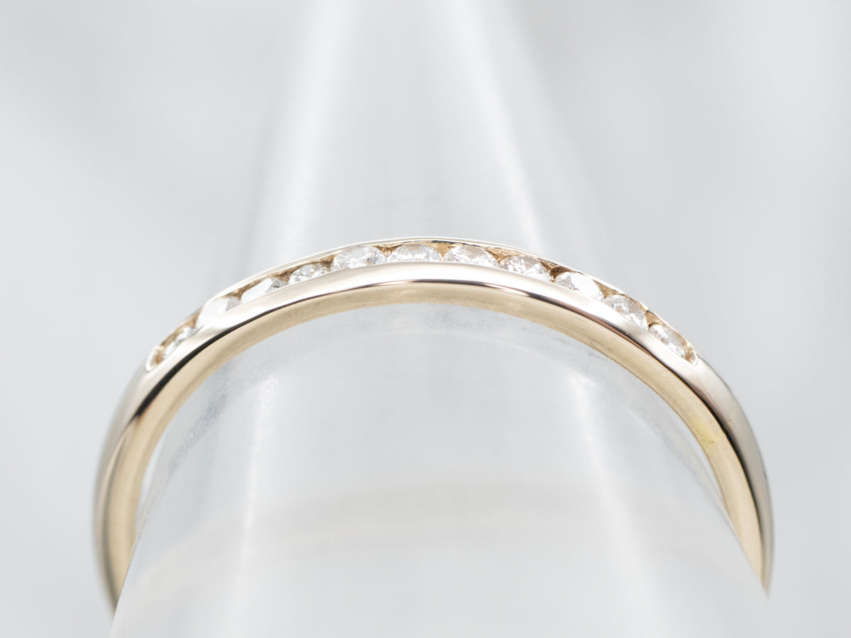 Gold Channel Set Diamond Band