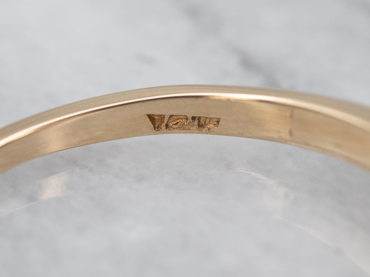 Bright Two Tone Diamond Solitaire Engagement Ring