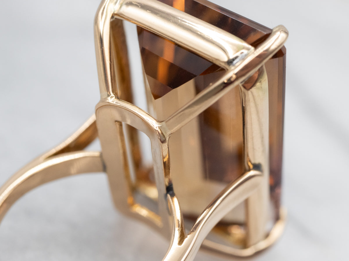 Show Stopping Smoky Quartz Cocktail Ring