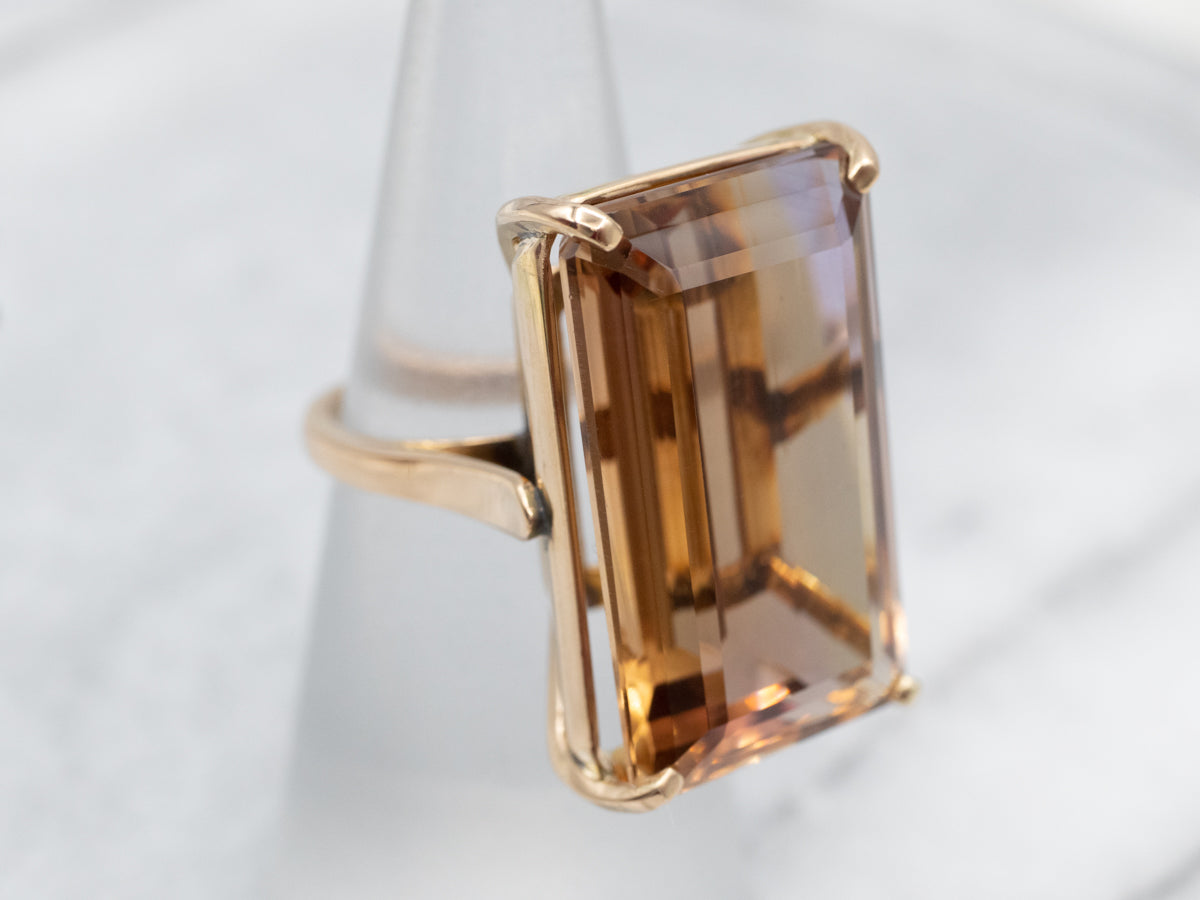Show Stopping Smoky Quartz Cocktail Ring