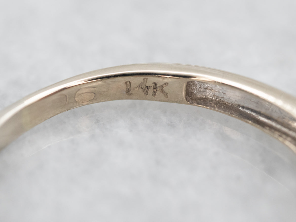 Wonderful White Gold Diamond Channel Band