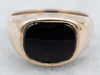 Bold Yellow Gold Black Onyx East West Ring