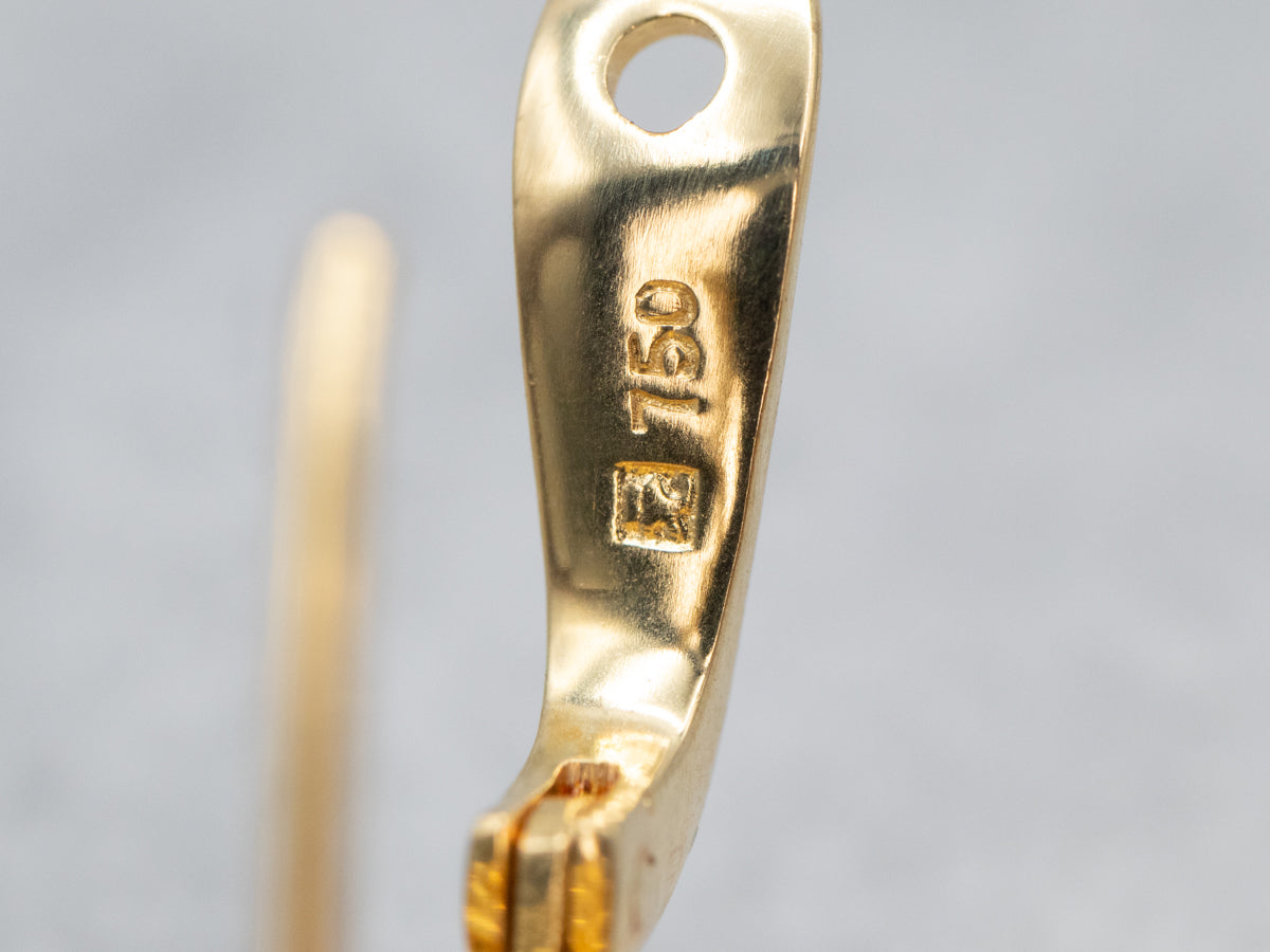 Vintage Diamond Sapphire and Gold Cluster Earrings