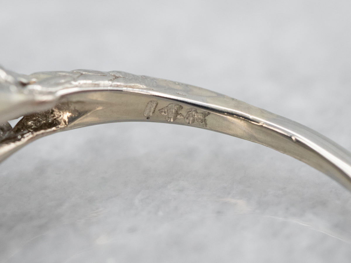 Sweet Art Deco Diamond Engagement Ring