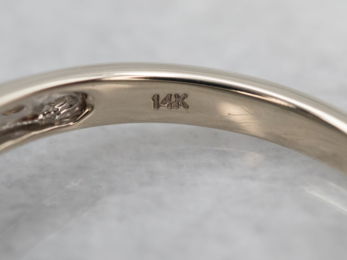 Twinkling White Gold Blue Topaz and Diamond Ring