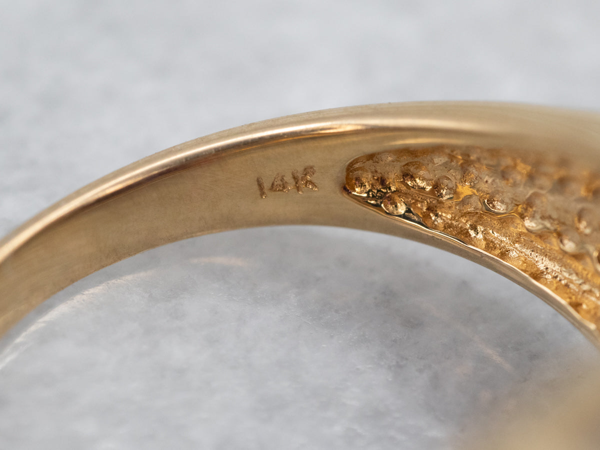 Outstanding Amethyst Cocktail Ring with Diamond Accents