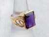 Outstanding Amethyst Cocktail Ring with Diamond Accents