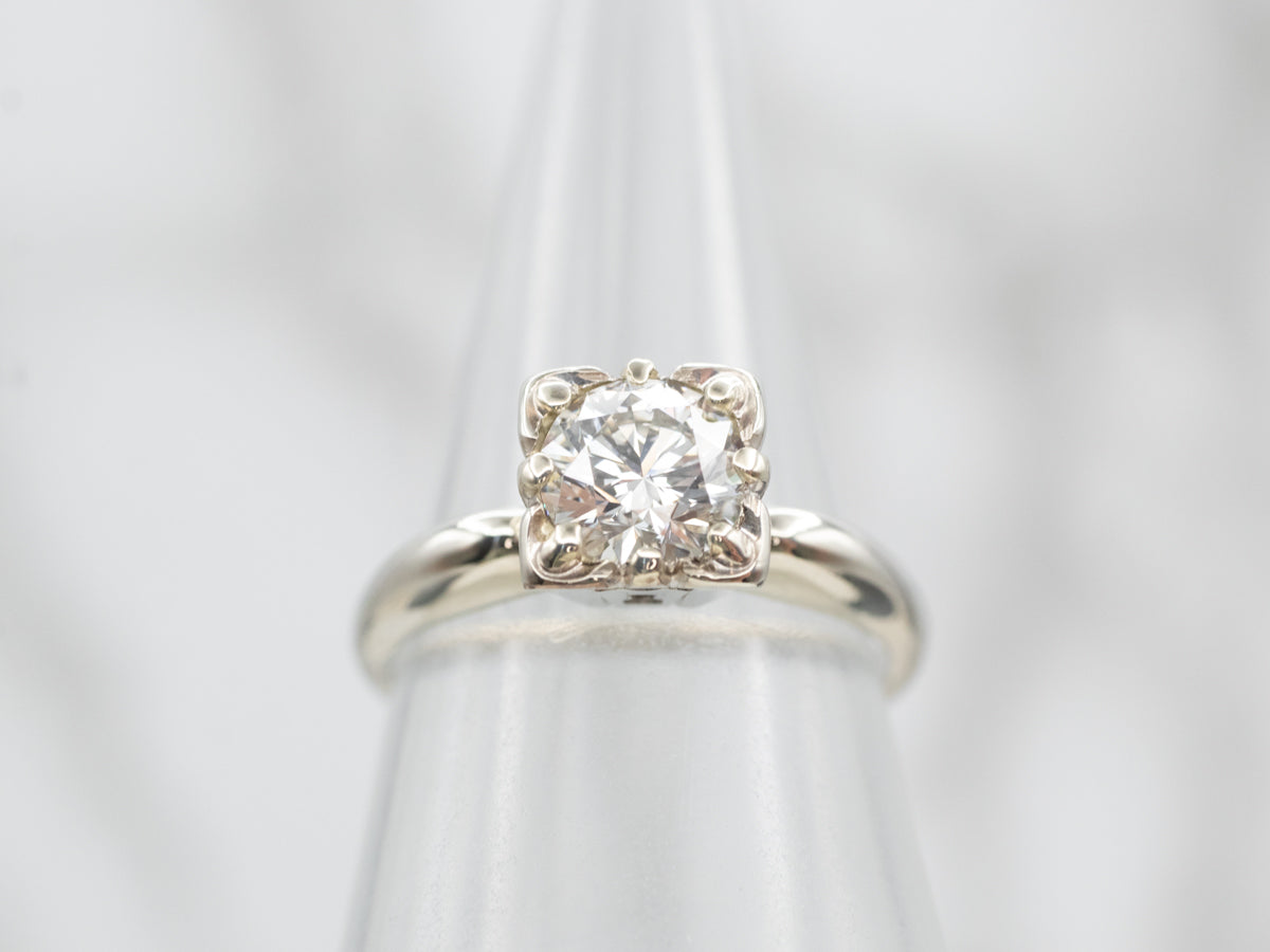 Brilliant AGS Certified Diamond Solitaire Engagement Ring