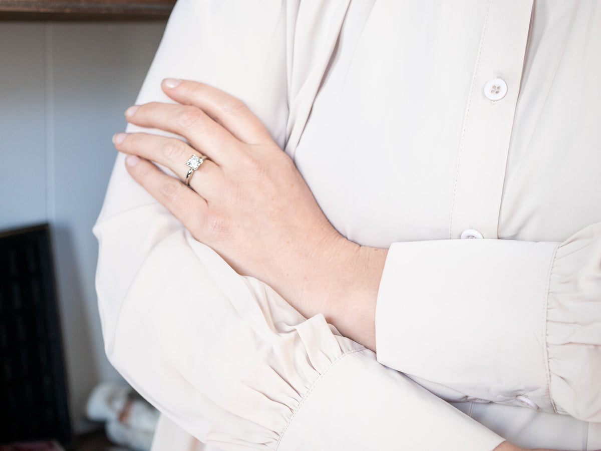 Brilliant AGS Certified Diamond Solitaire Engagement Ring