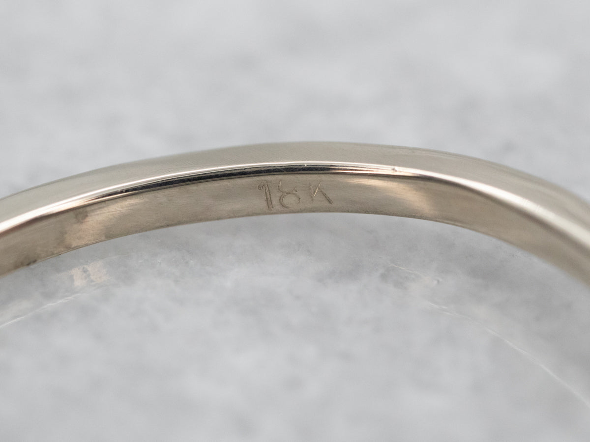 Old Mine Cut Diamond Solitaire Engagement Ring