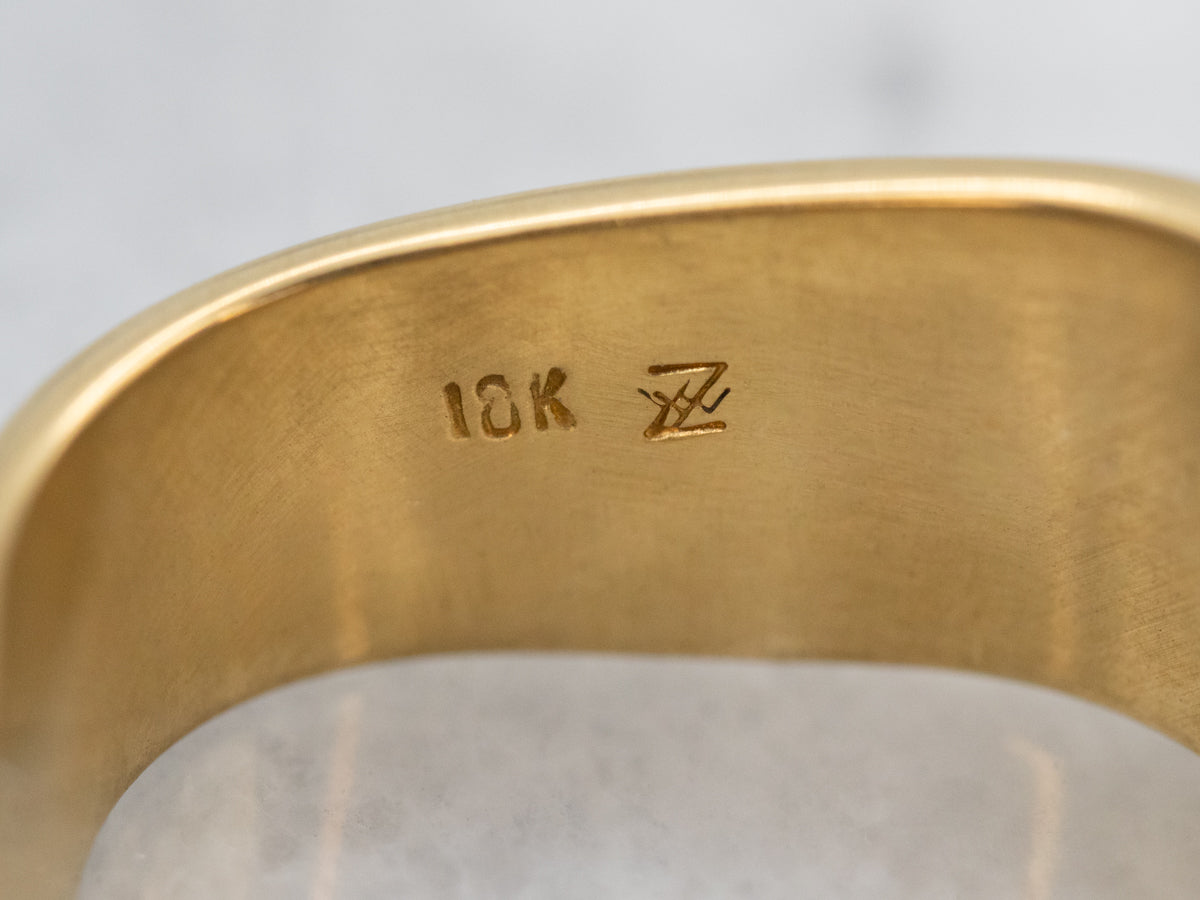 Funky Two Tone Spinel and Diamond Ring