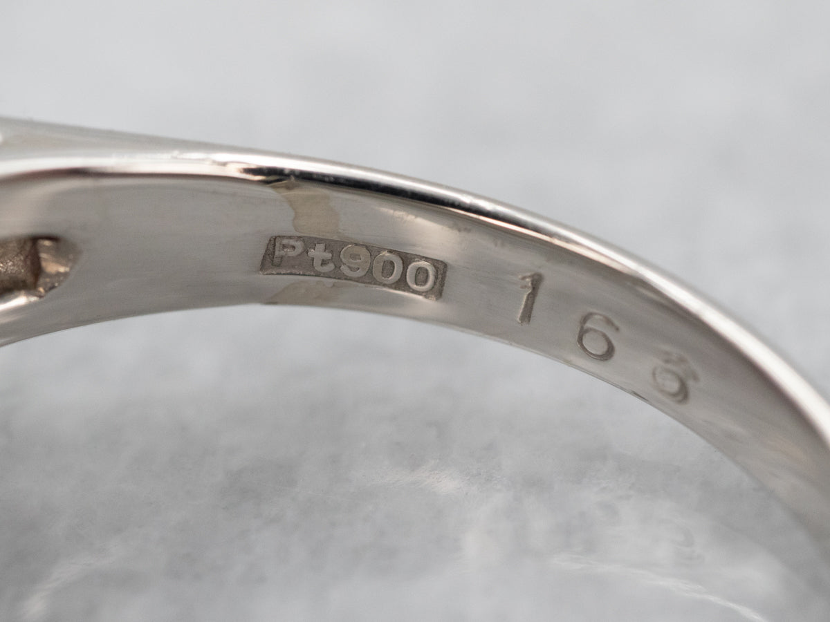 Vibrant Platinum Ruby Diamond Halo Ring