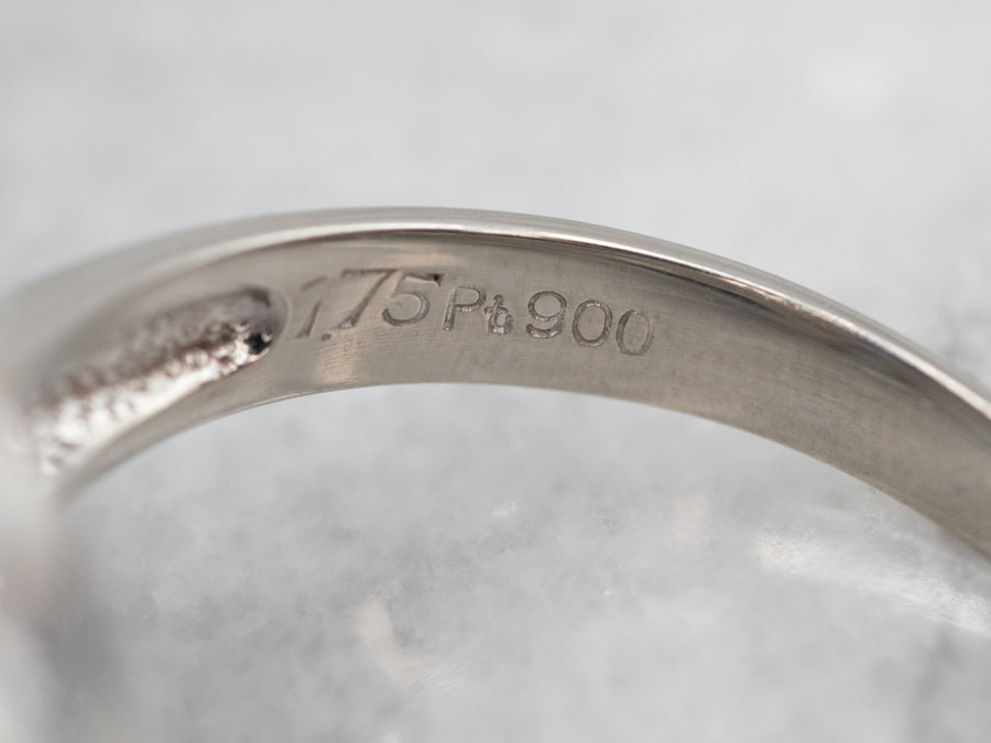 Stunning Platinum Sapphire Diamond Halo Ring