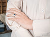 Stunning Platinum Sapphire Diamond Halo Ring