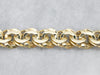 Substantial Gold Chunky Double Curb Bracelet with Box Clasp