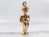 Manneken Pis Statue Gold Charm