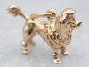 Dog Lover Yellow Gold Poodle Charm