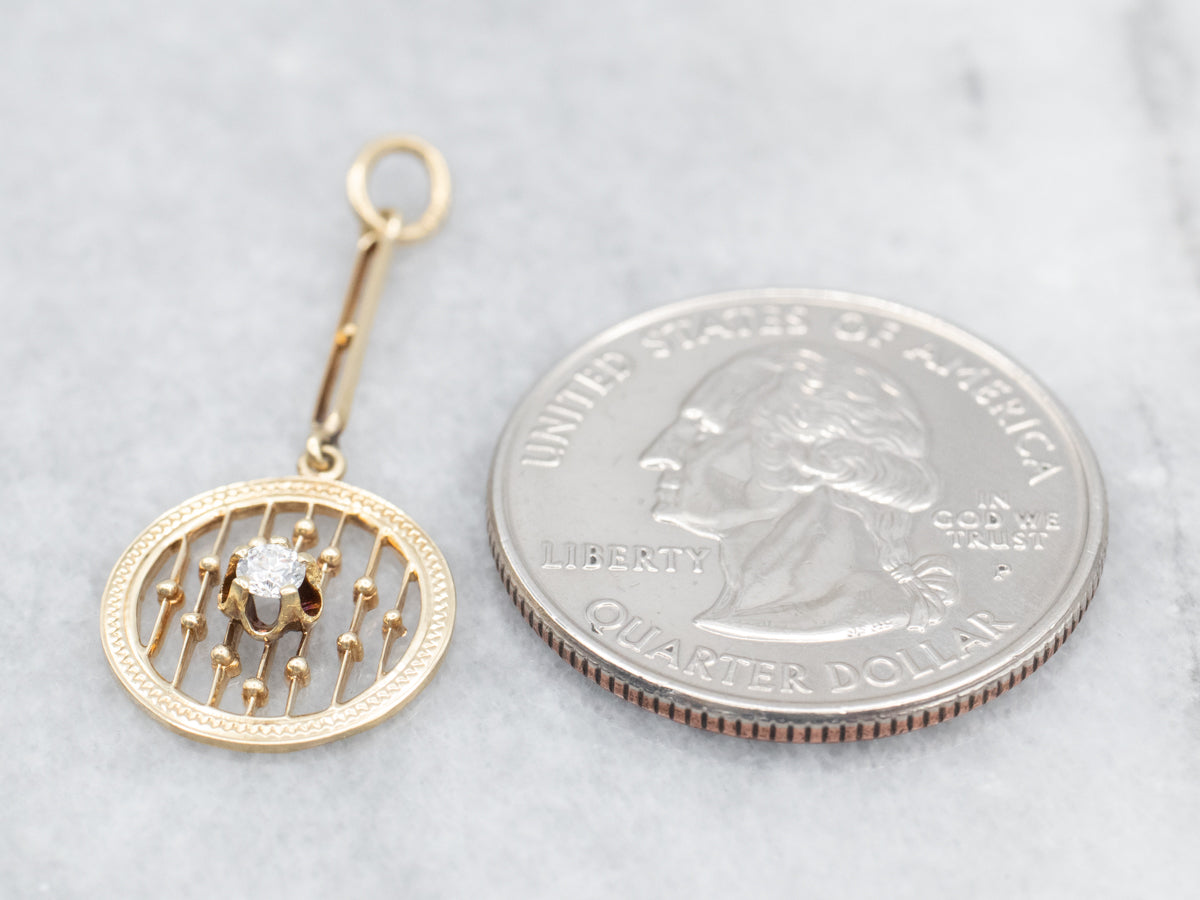 Buttercup Diamond Lavalier Drop Pendant