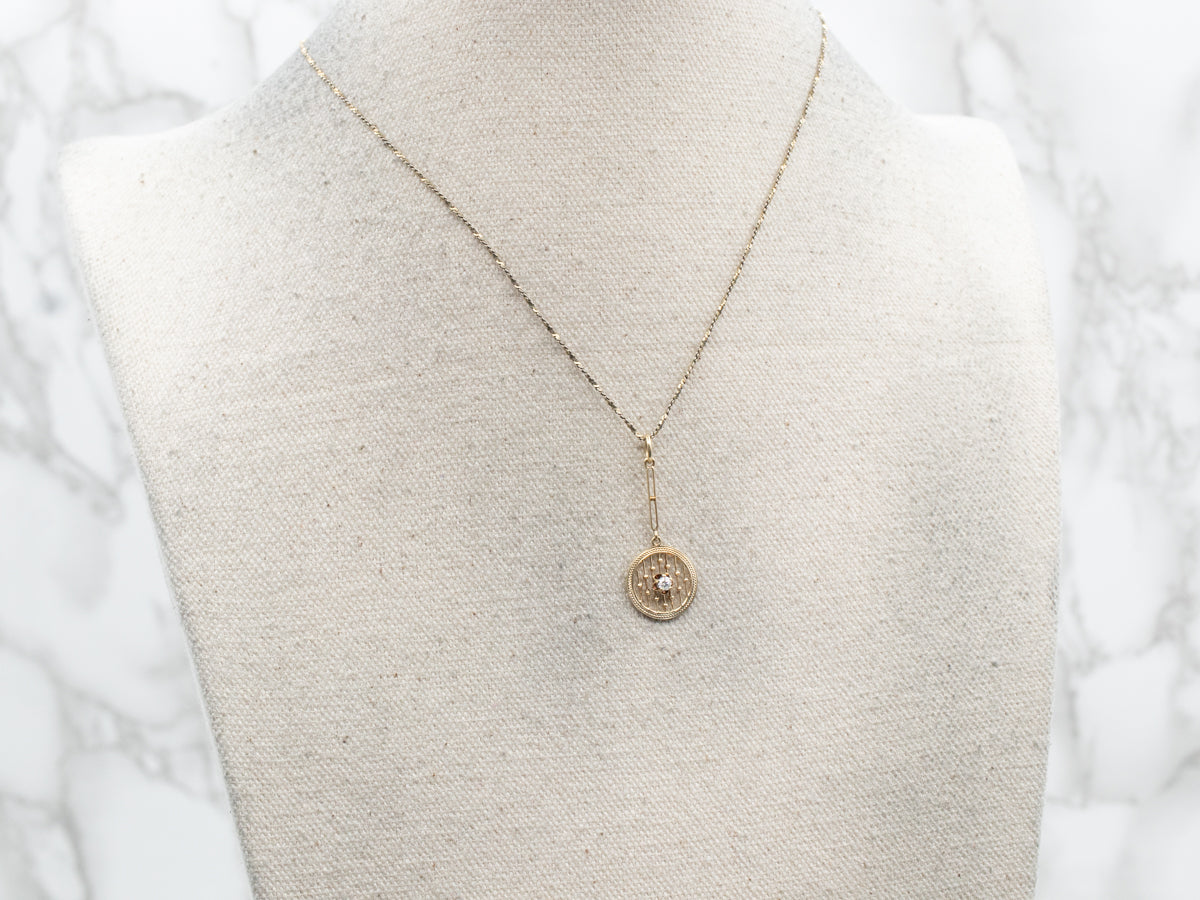 Buttercup Diamond Lavalier Drop Pendant