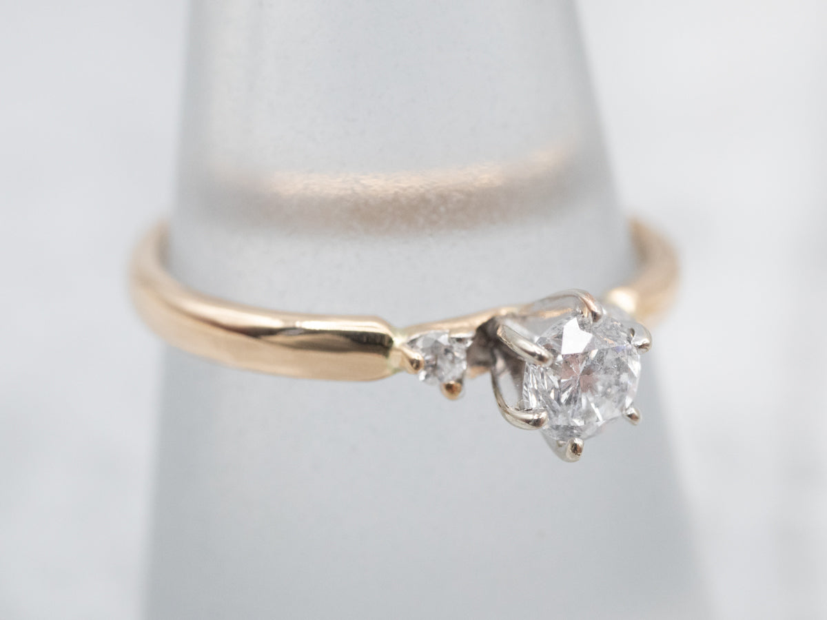 Classic Three Stone Diamond Engagement Ring
