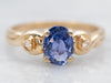Classic Yellow Gold Sapphire Engagement Ring with Diamond Accents