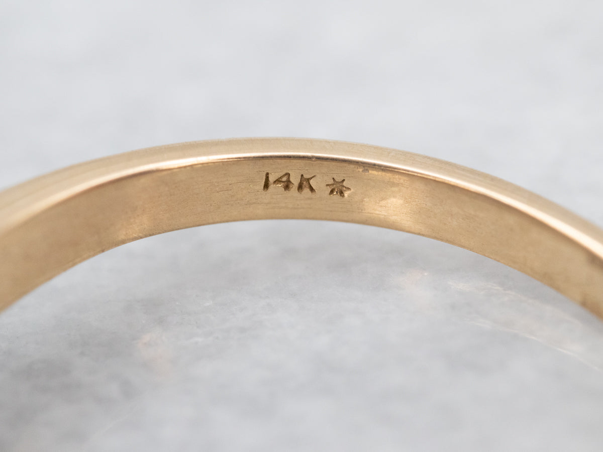 Classic Yellow Gold Sapphire Engagement Ring with Diamond Accents