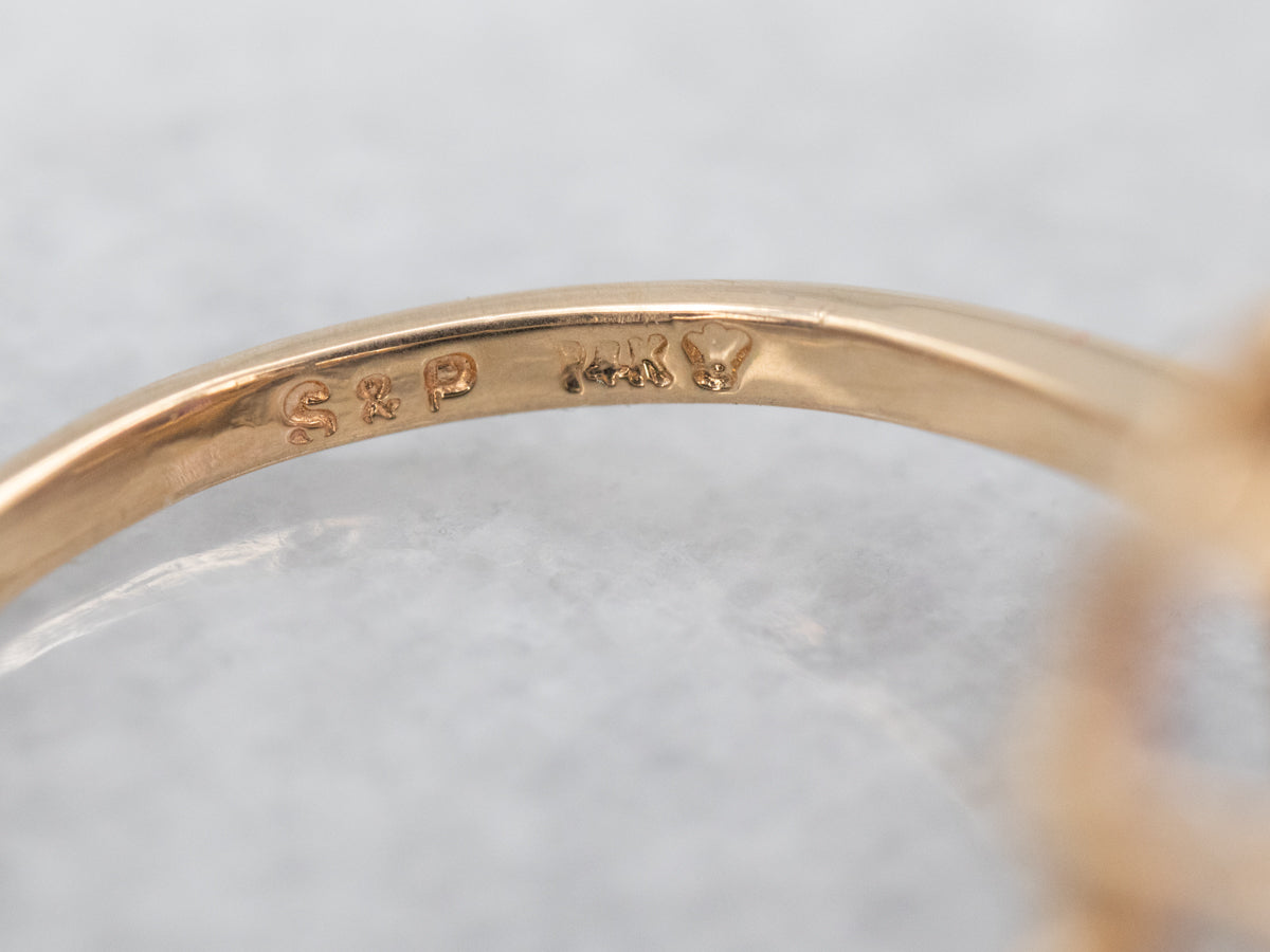 Pretty Pink Sapphire and Diamond Halo Bypass Ring