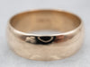 Antique Yellow Gold Plain Wide Wedding Band