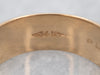 Antique Yellow Gold Plain Wide Wedding Band