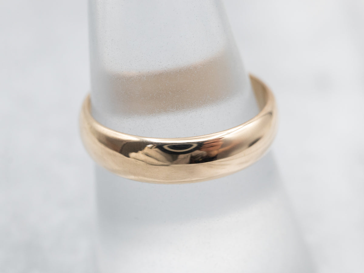Classic Yellow Gold Plain Wedding Band