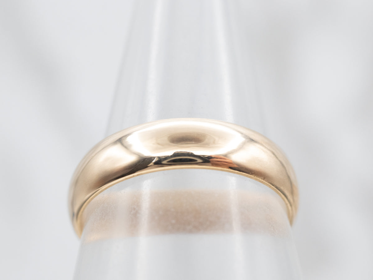 Classic Yellow Gold Plain Wedding Band