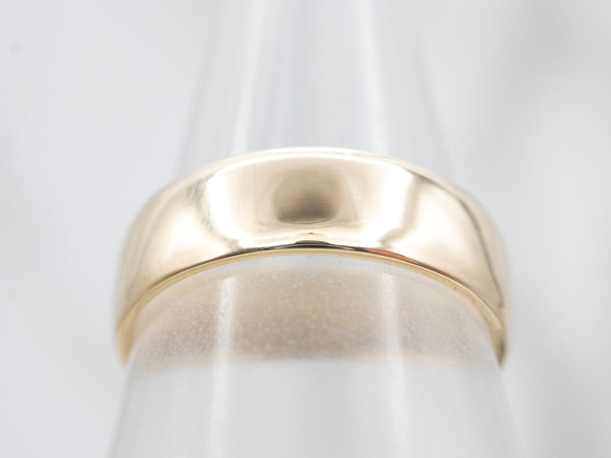 Classic Yellow Gold Plain Wedding Band