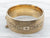 Victorian Revival Gold Fill Etched Floral Bangle
