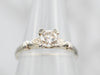 Chic White Gold Diamond Solitaire Engagement Ring